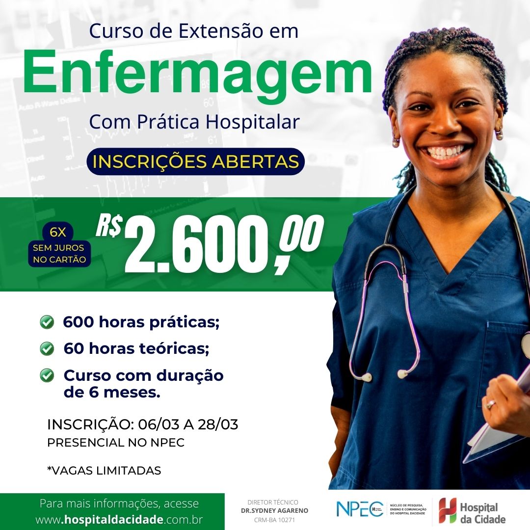 Curso de Extensão em Enfermagem – NPEC – Hospital da Cidade